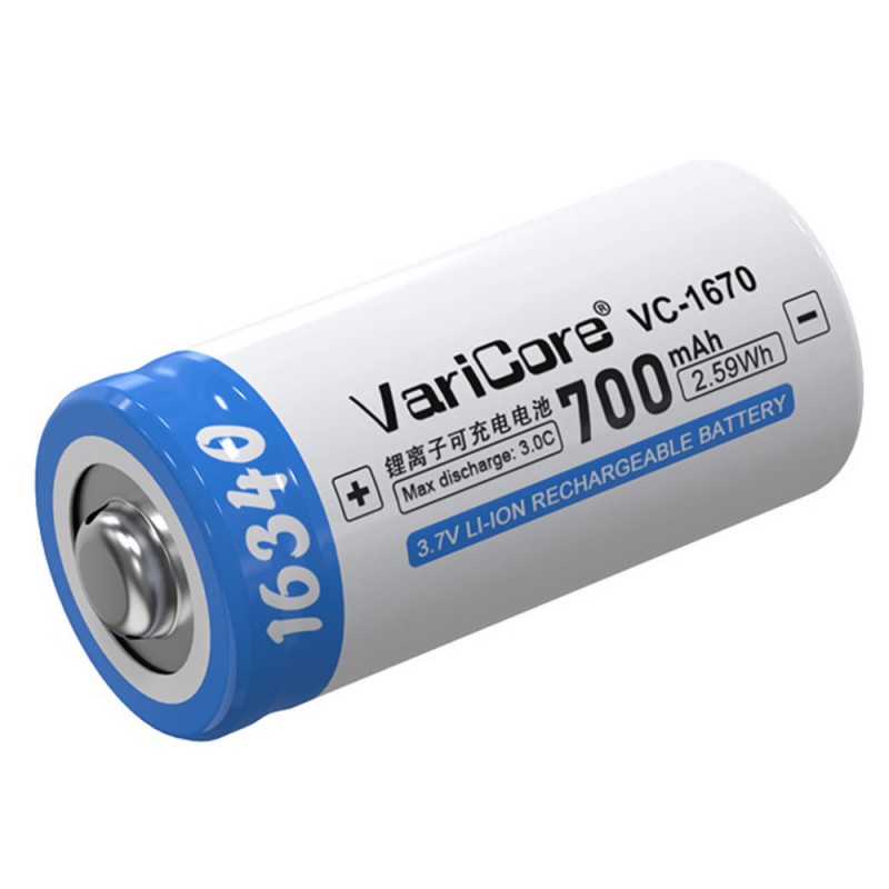 
                                                        
                                                        Batteri til VariCore 16340 3.7V 700mAh
                            