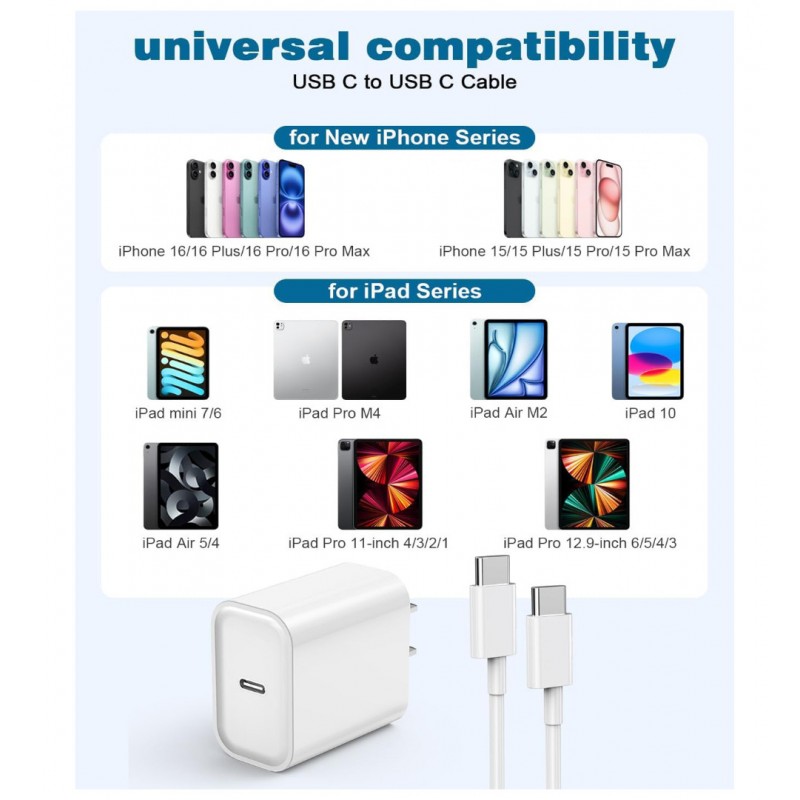 Lader til iPhone 13 Mini(5.0V-3.0A, 9.0V-2.22A 12.0V-1.67A, 20W, USB-C, Type-C)                            
                             
                            Lader til iPhone 13 Mini(5.0V-3.0A, 9.0V-2.22A 12.0V-1.67A, 20W, USB-C, Type-C)
