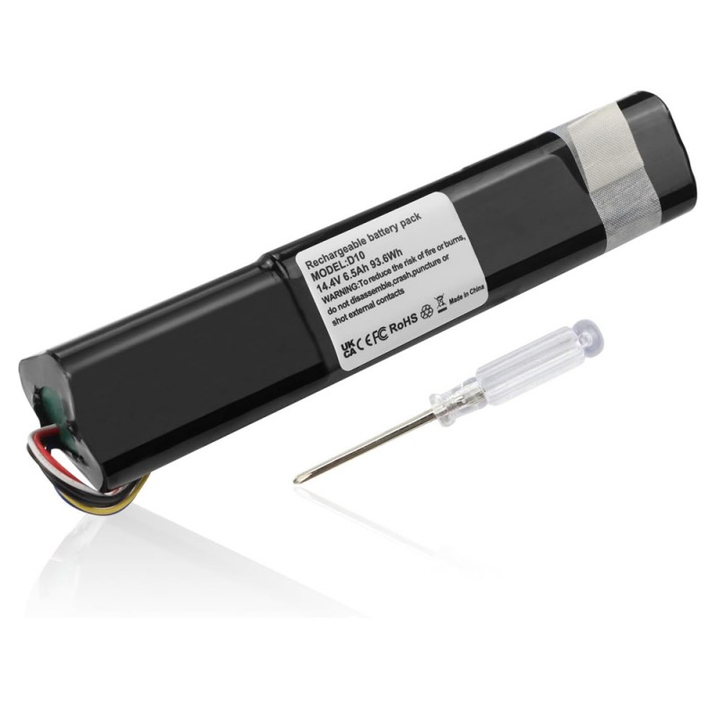                             Batteri til Neato D10 14.4V 6500mAh (14.4V, 6500mAh)                            
                                                        
                            
