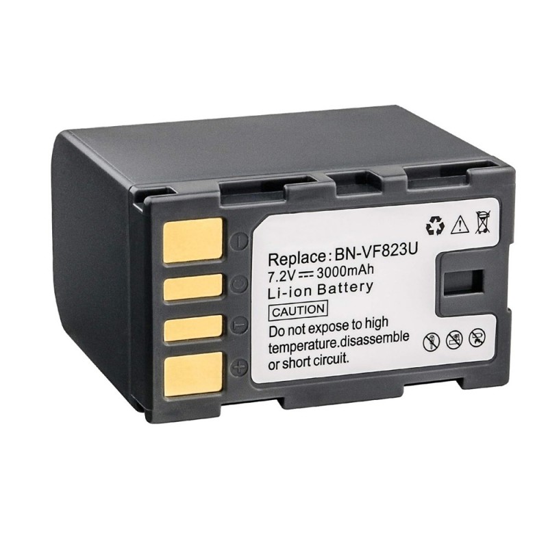                             Batteri til JVC BN-VF823U (7.4V, 3000mAh) 1 Batteri + 1 Lader                             
                                                        
                            