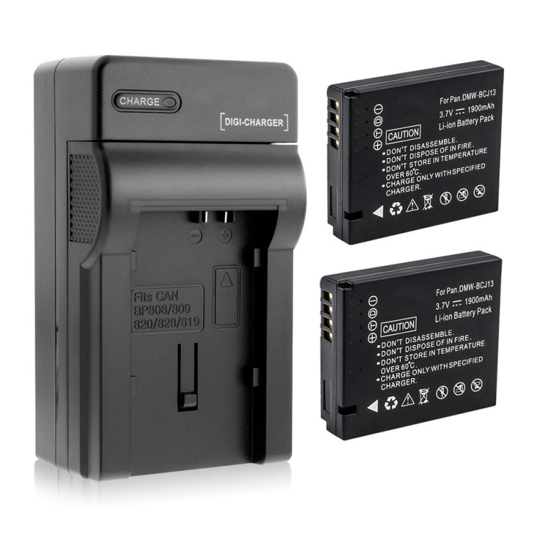 Batteri til Panasonic DMW-BCJ13PP (3.7V, 1900mAh, 2 Batteri + 1 Lader)
Batteri til Panasonic DMW-BCJ13PP (3.7V, 1900mAh, 2 Batteri + 1 Lader)