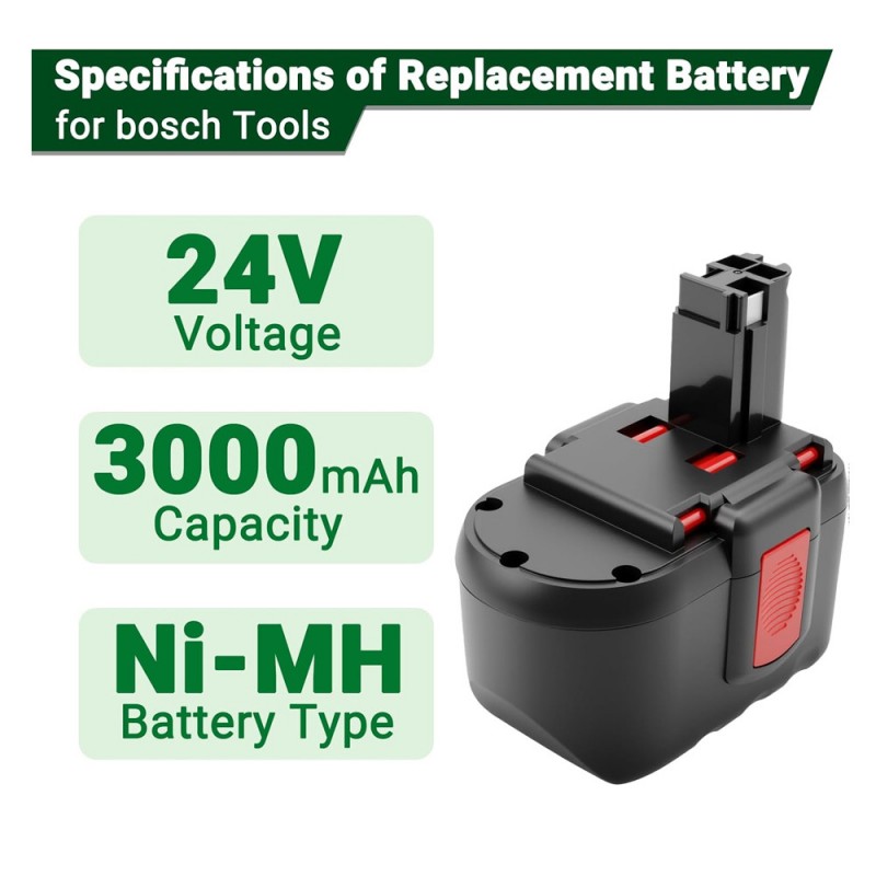                             Batteri til Bosch 1645B-24 (24V, 2000mAh)                            
                                                        
                            