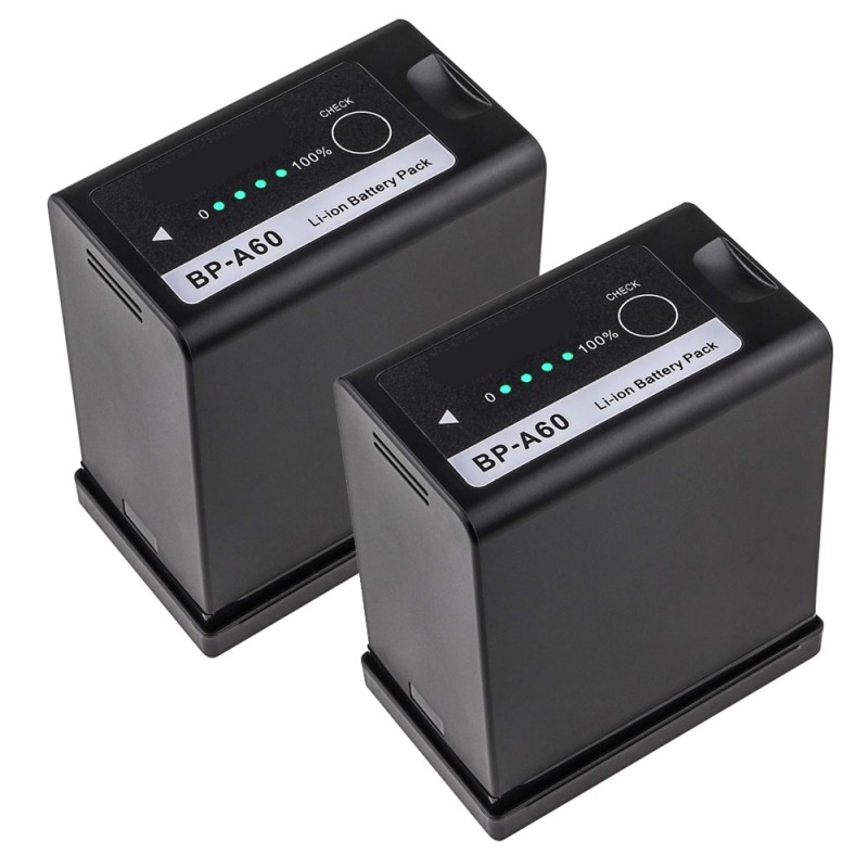 Batteri til Canon BP-A30 (14.4V, 6800mAh, 2 Batteri + 1 Lader)
Batteri til Canon BP-A30 (14.4V, 6800mAh, 2 Batteri + 1 Lader)