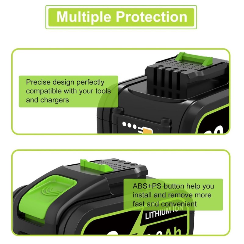                             Batteri til Worx WA3578 (20V, 6000mAh)                            
                                                        
                            