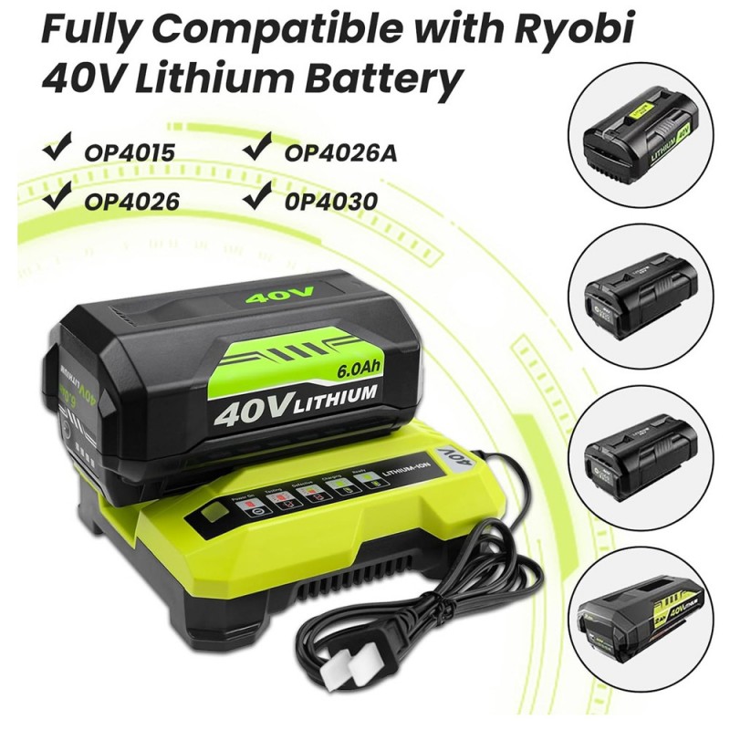                             Batteri til Ryobi RY40430 (40V, 6000mAh)                            
                                                        
                            