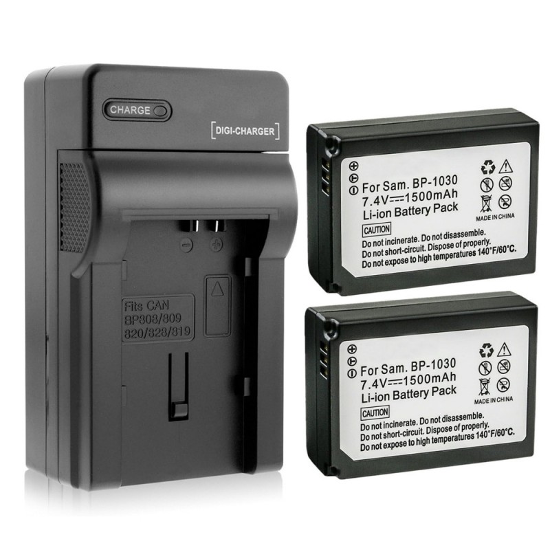                             Batteri til Samsung BC-1030b (7.4V, 1500mAh) 2 Batteri + 1 Lader                             
                                                        
                            