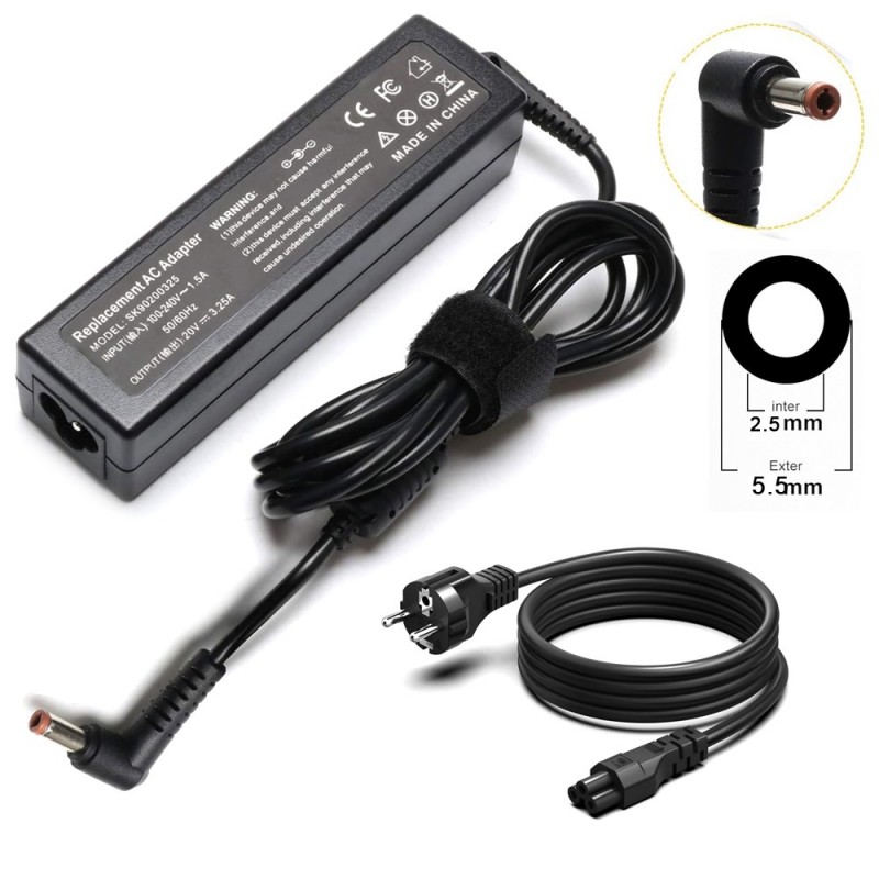 
                            Lader til Lenovo 65W 20V 3.25A 5.5mm*2.5mm (20V, 3.25A, 65W, 5.5mm*2.5mm)                            
                            