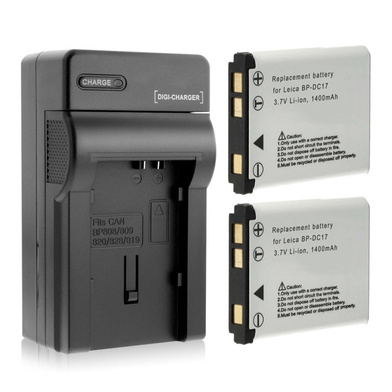 Batteri til Leica BC-DC17 (3.7V, 1400mAh, 2 Batteri + 1 Lader)
Batteri til Leica BC-DC17 (3.7V, 1400mAh, 2 Batteri + 1 Lader)