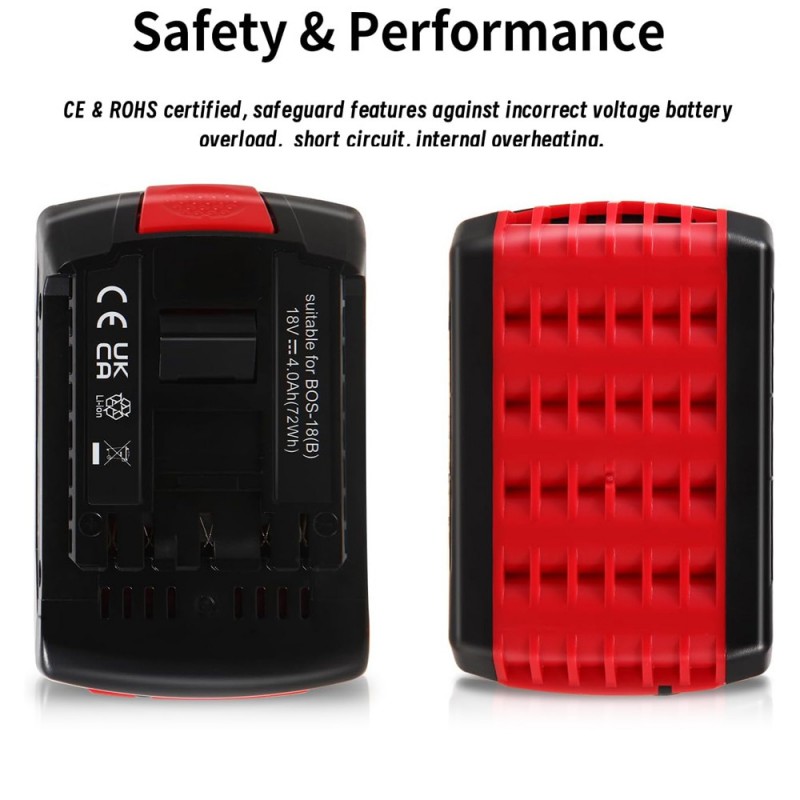                             Batteri til Bosch BAT609 18V 4000mAh (18V, 4000mAh)                            
                                                        
                            