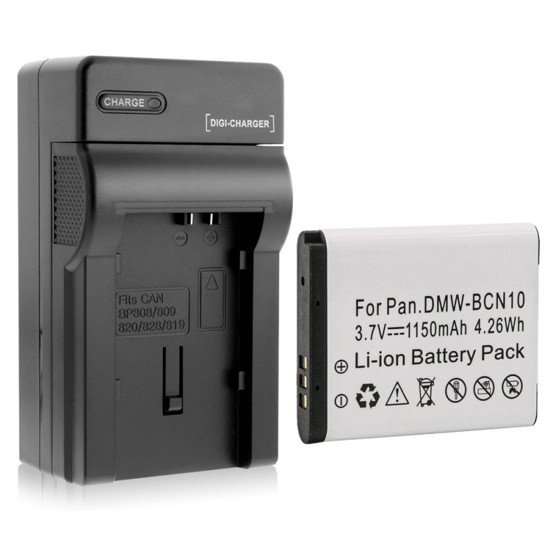                             Batteri til Panasonic DMW-BCN10 (3.7V, 1150mAh, 1 Batteri + 1 Lader)                            
                                                        
                            
