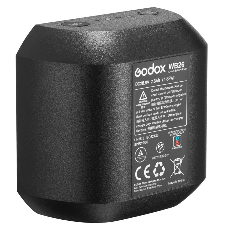                            Batteri til Godoxstro AD600 Pro (28.8V, 2600mAh)                            
                                                        
                            