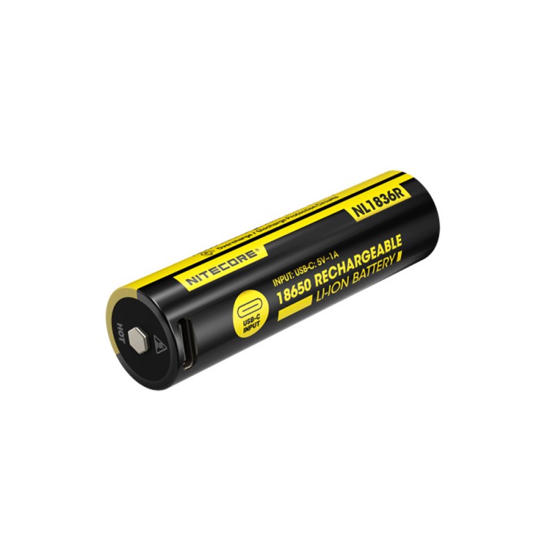 Batteri til Nitecore Oppladbart 18650 NL1836R 3.6V 3600mAh