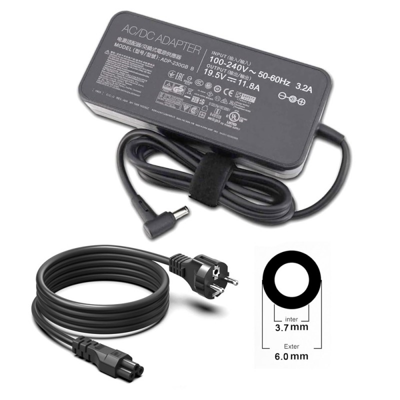 Lader til Asus ROG Zephyrus G15 GA502IU-ES76(19.5V, 11.8A, 230W, 6.0*3.7mm)                            
                             
                            Lader til Asus ROG Zephyrus G15 GA502IU-ES76(19.5V, 11.8A, 230W, 6.0*3.7mm)