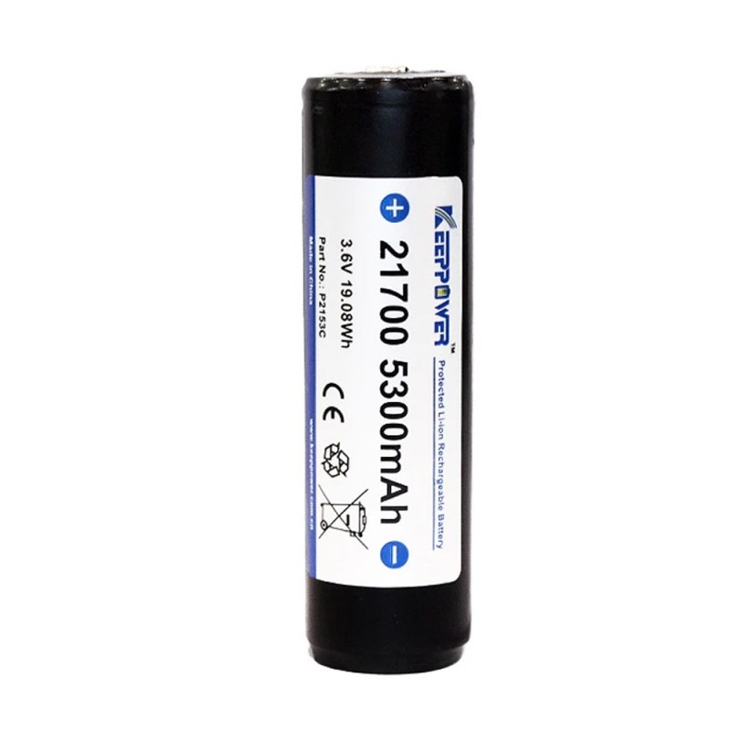Batteri til Keeppower 21700 3.7V 5300mAh