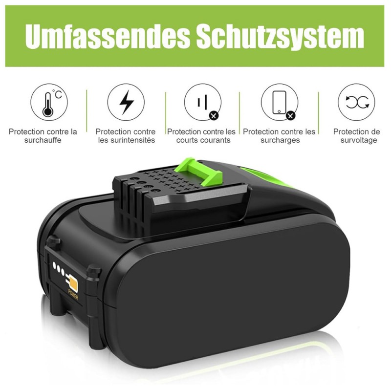                             Batteri til Worx WA3578 (20V, 6000mAh)                            
                                                        
                            