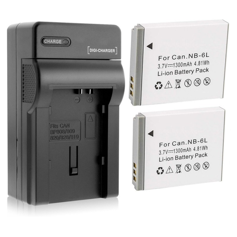                             Batteri til Canon PowerShot SX270 HS (3.7V, 1300mAh, 2 Batteri + 1 Lader)                            
                                                        
                            