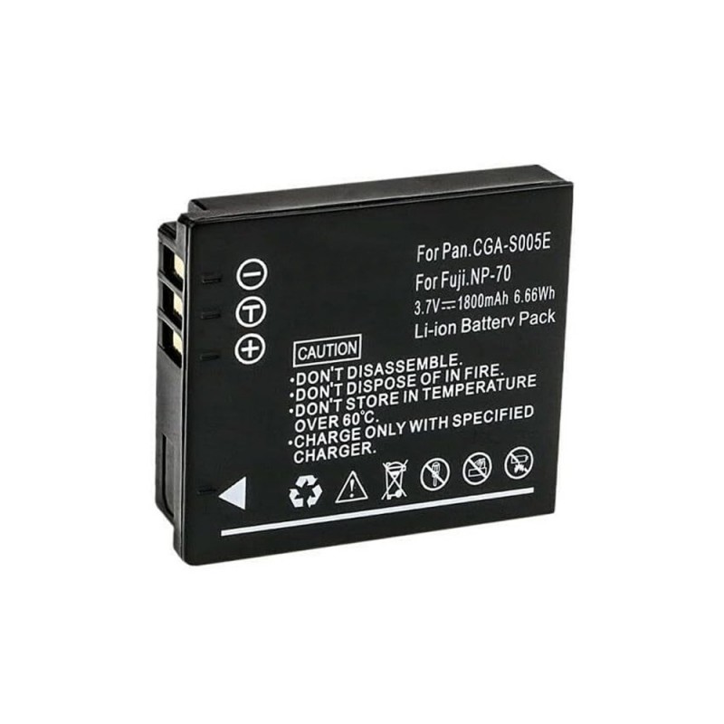                             Batteri til Panasonic LUMIX DMC- FS2 (3.7V, 1800mAh) 2 Batteri + 1 Lader                             
                                                        
                            