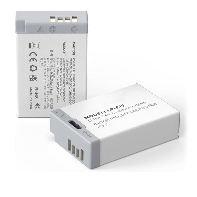                             Batteri til Canon EOS M6 Mark IIEOS RP (7.4V, 1040mAh) 1 Batteri + 1 Lader                             
                                                        
                            