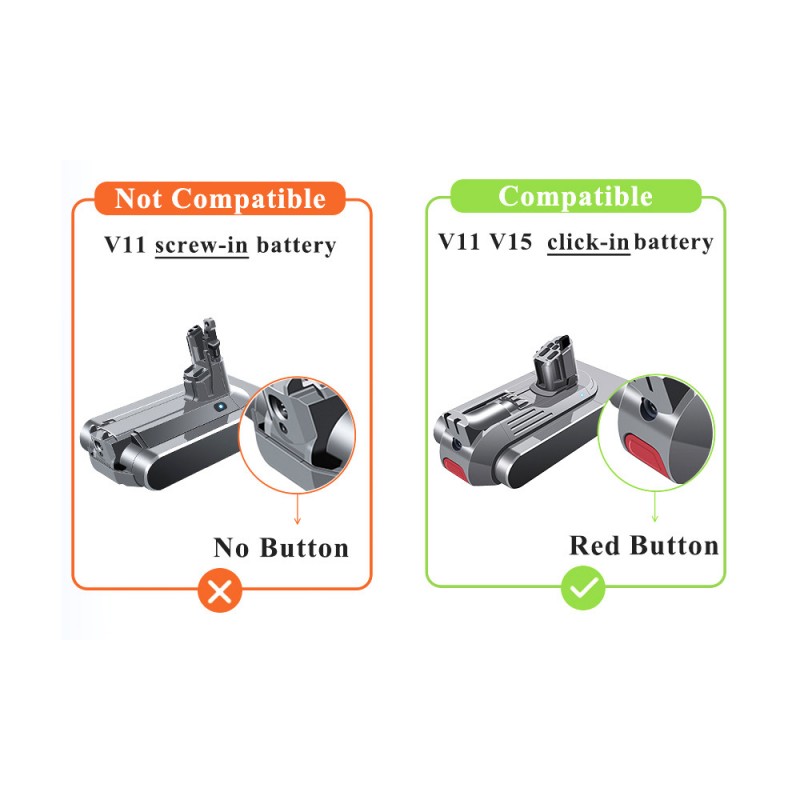                             Batteri til Dyson V11 (25.2V, 4800mAh)                            
                                                        
                            