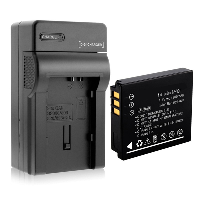                             Batteri til Leica BP-DC4 (3.7V, 1800mAh, 1 Batteri + 1 Lader)                            
                                                        
                            