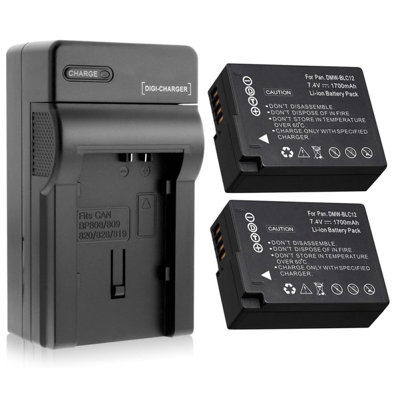                             Batteri til Leica BP-DC12 (7.4V, 1700mAh) 2 Batteri + 1 Lader                             
                                                        
                            
