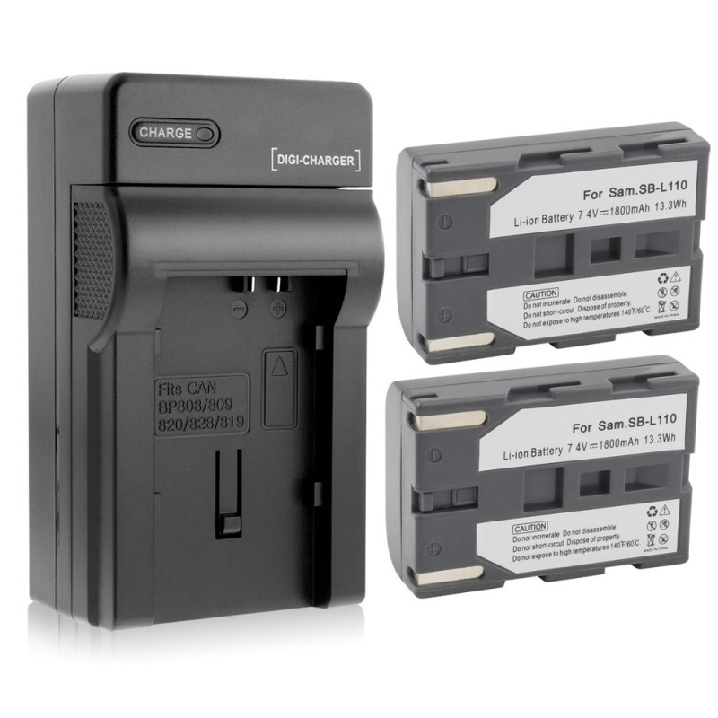                             Batteri til Samsung SC-D70 (7.4V, 1800mAh) 2 Batteri + 1 Lader                             
                                                        
                            
