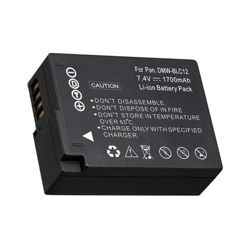                             Batteri til Panasonic DMW-BLC12 (7.2V, 1700mAh) 2 Batteri + 1 Lader                             
                                                        
                            