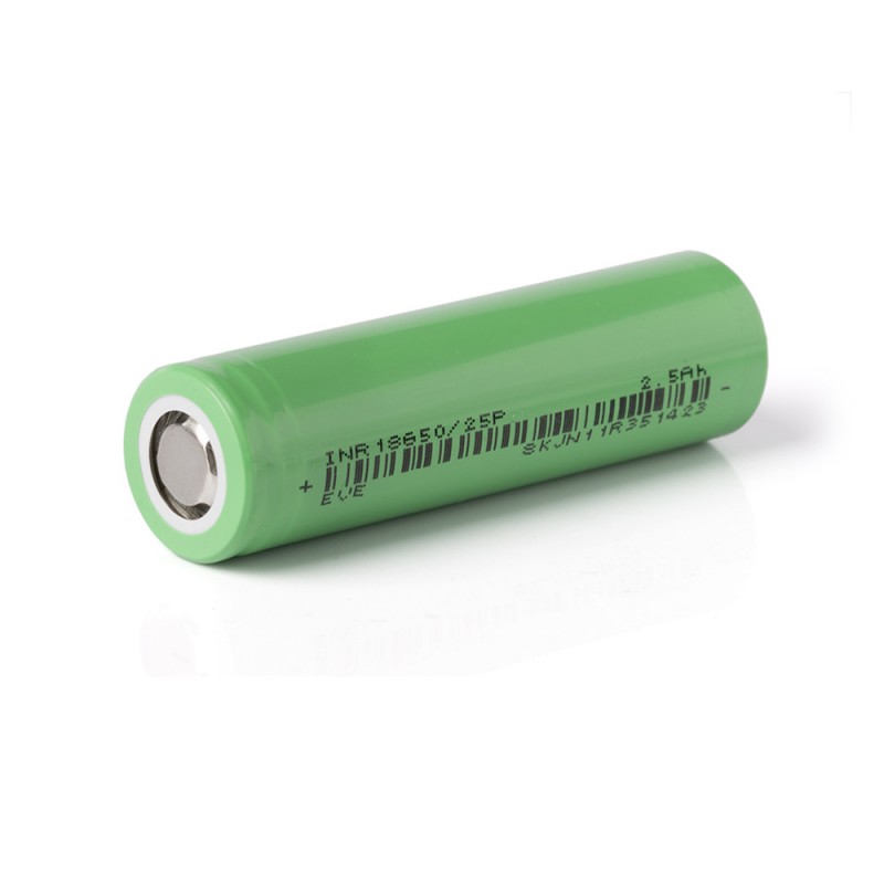 Batteri til EVE Oppladbart 18650 INR18650-25P 3.6V 2500mAh