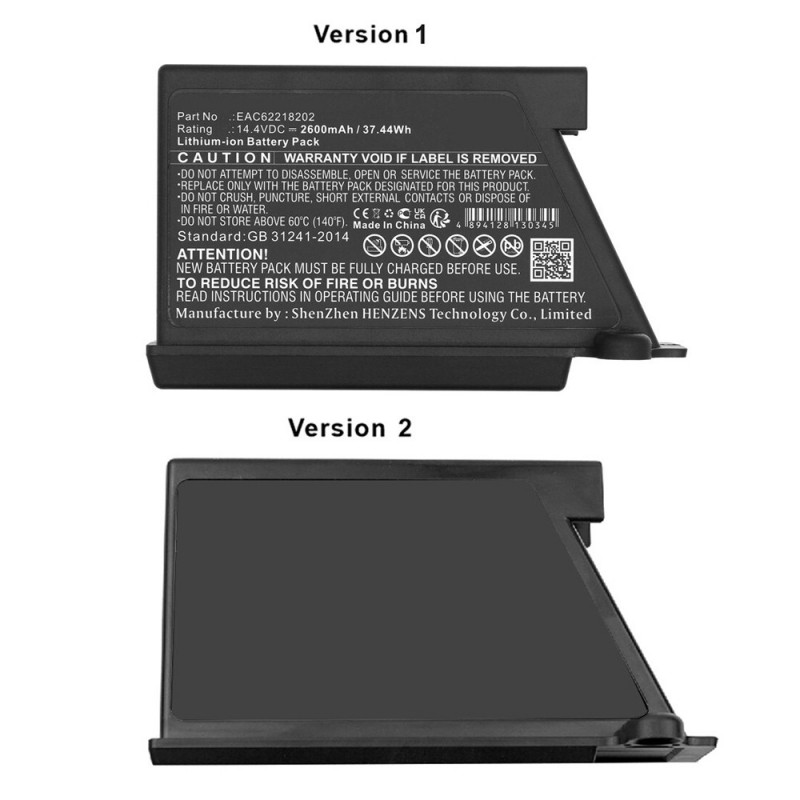                             Batteri til LG HomBot VR1010GR (14.4V, 3000mAh)                            
                                                        
                            