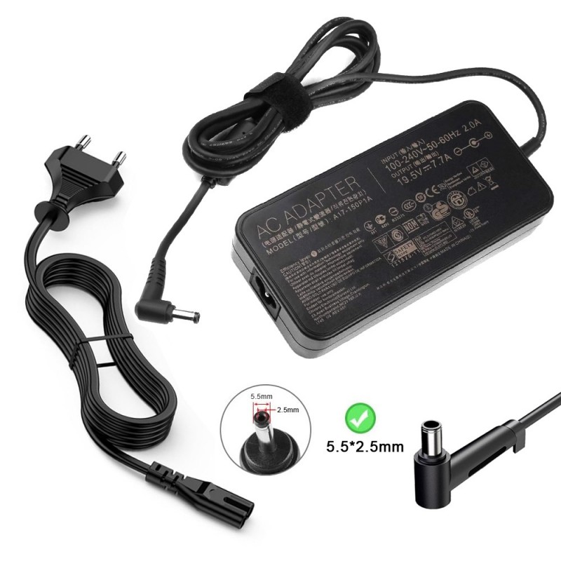 
                            Lader til Asus Rog G51JX(19V, 7.7A, 150W, 5.5*2.5mm)                            
                            
