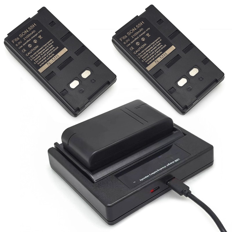 Batteri til Sony CCDTR40 (6V, 2100mAh, 2 Batteri + 1 Lader)
Batteri til Sony CCDTR40 (6V, 2100mAh, 2 Batteri + 1 Lader)