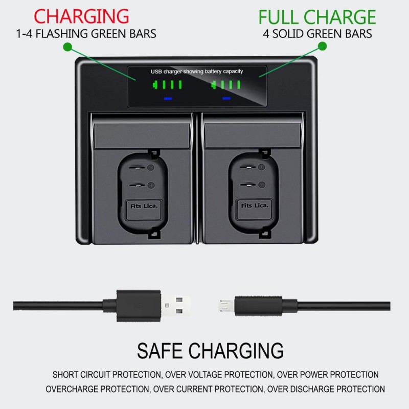 
                            Lader til Leica BP-SCL6 USB (, USB)                            
                            