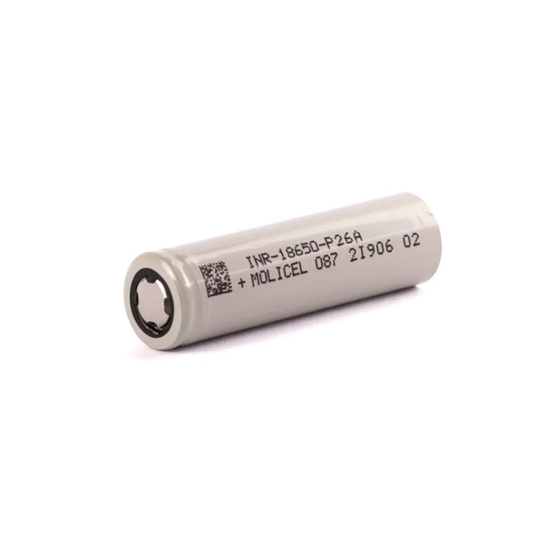 Batteri til Molicel Oppladbart 18650 INR18650-P26A 3.6V 2600mAh