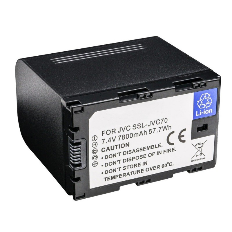                             Batteri til JVC GY-HM600E (7.4V, 7800mAh) 1 Batteri + 1 Lader                             
                                                        
                            