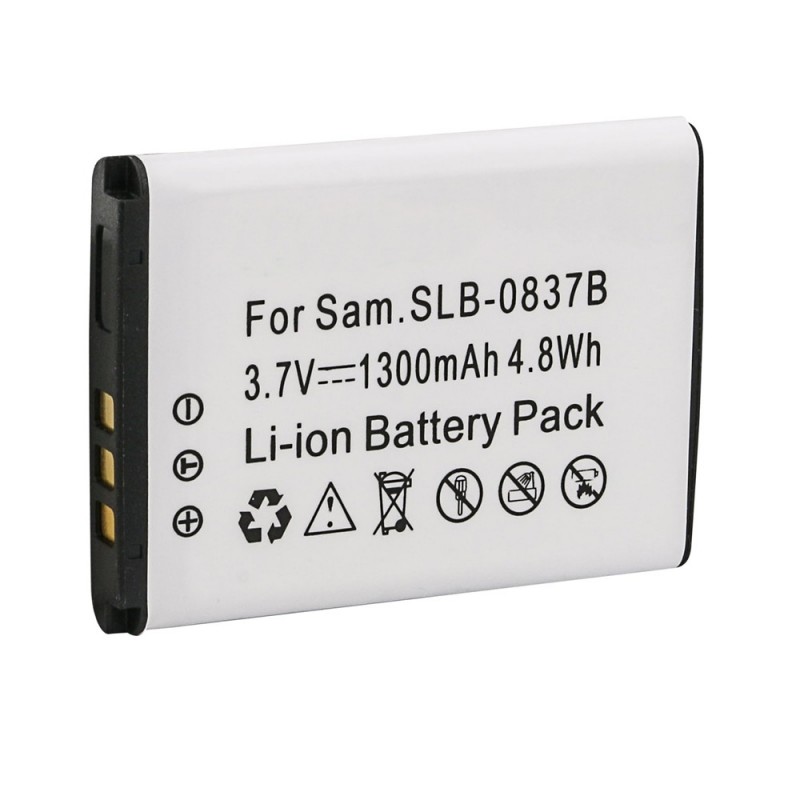                             Batteri til Samsung DIGIMAX SL201 (3.7V, 1300mAh) 1 Batteri + 1 Lader                             
                                                        
                            