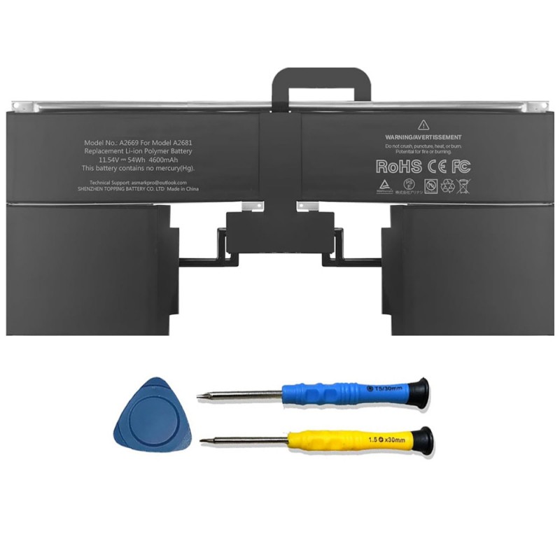                             Batteri til Apple A2681 (11.54V, 4600mAh/54Wh)                            
                                                        
                            