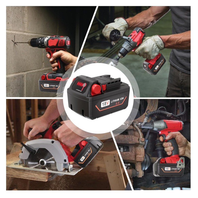                             Batteri til Milwaukee M18 CAG125XPDB-902X (18V, 5500mAh)                            
                                                        
                            