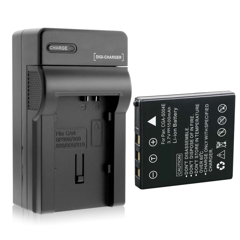                             Batteri til Panasonic CGA-S004 (3.7V, 1500mAh) 1 Batteri + 1 Lader                             
                                                        
                            