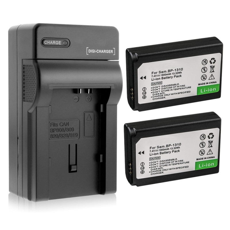                             Batteri til Samsung NX (7.4V, 1800mAh) 2 Batteri + 1 Lader                             
                                                        
                            