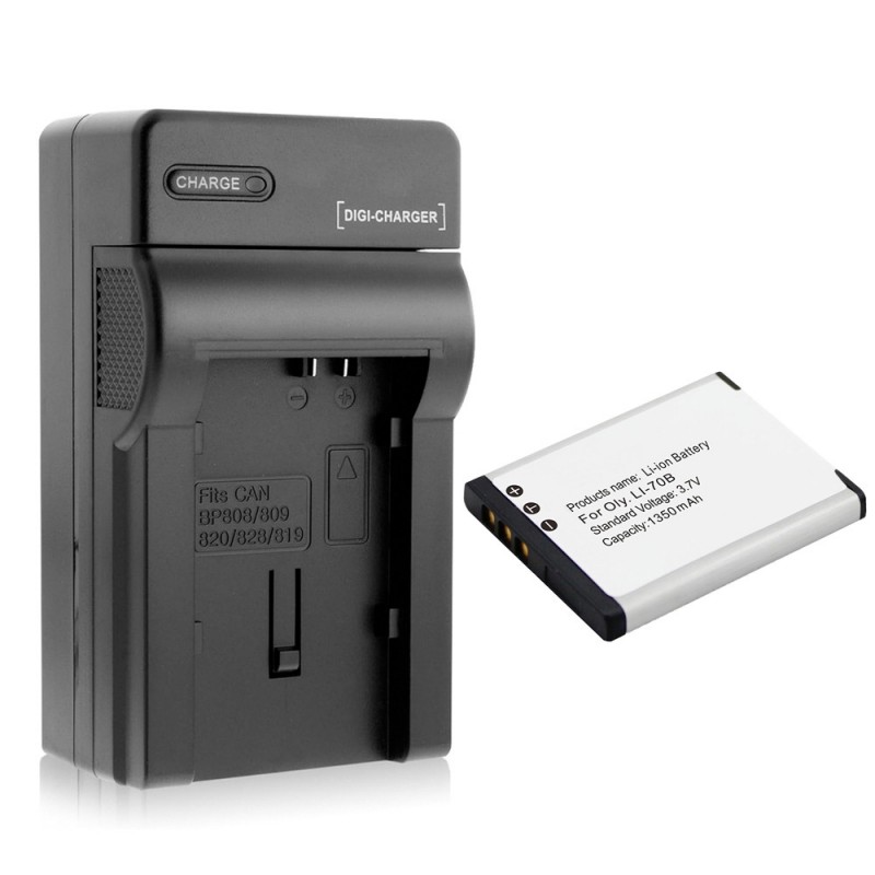 Batteri til Olympus Li-70B (3.7V, 1350mAh, 1 Batteri + 1 Lader)
Batteri til Olympus Li-70B (3.7V, 1350mAh, 1 Batteri + 1 Lader)