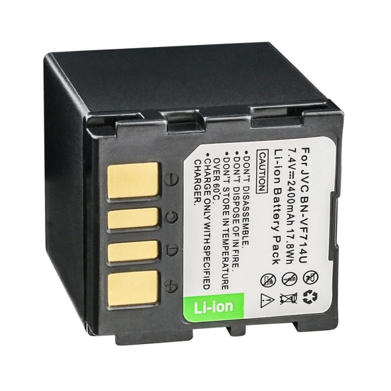                             Batteri til JVC BN-VF714U (7.4V, 2400mAh) 1 Batteri + 1 Lader                             
                                                        
                            
