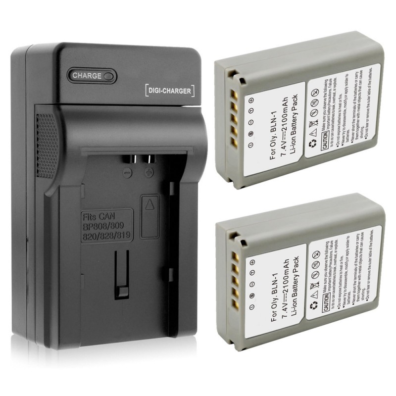 Batteri til Olympus EM5 (7.4V, 2100mAh, 2 Batteri + 1 Lader)
Batteri til Olympus EM5 (7.4V, 2100mAh, 2 Batteri + 1 Lader)