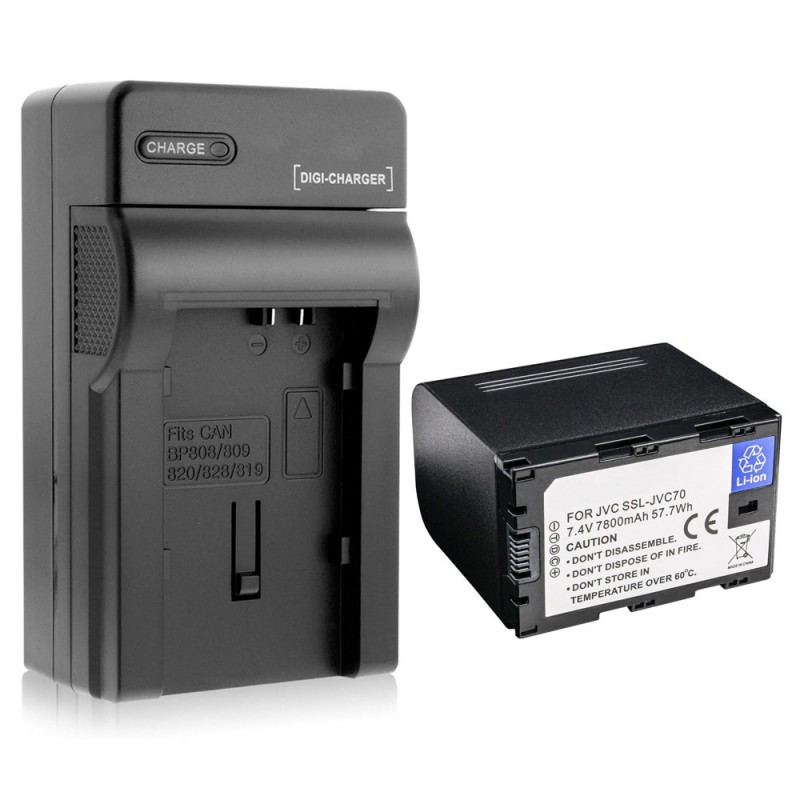 Batteri til JVC GY-HM200 (7.4V, 7800mAh, 1 Batteri + 1 Lader)
Batteri til JVC GY-HM200 (7.4V, 7800mAh, 1 Batteri + 1 Lader)