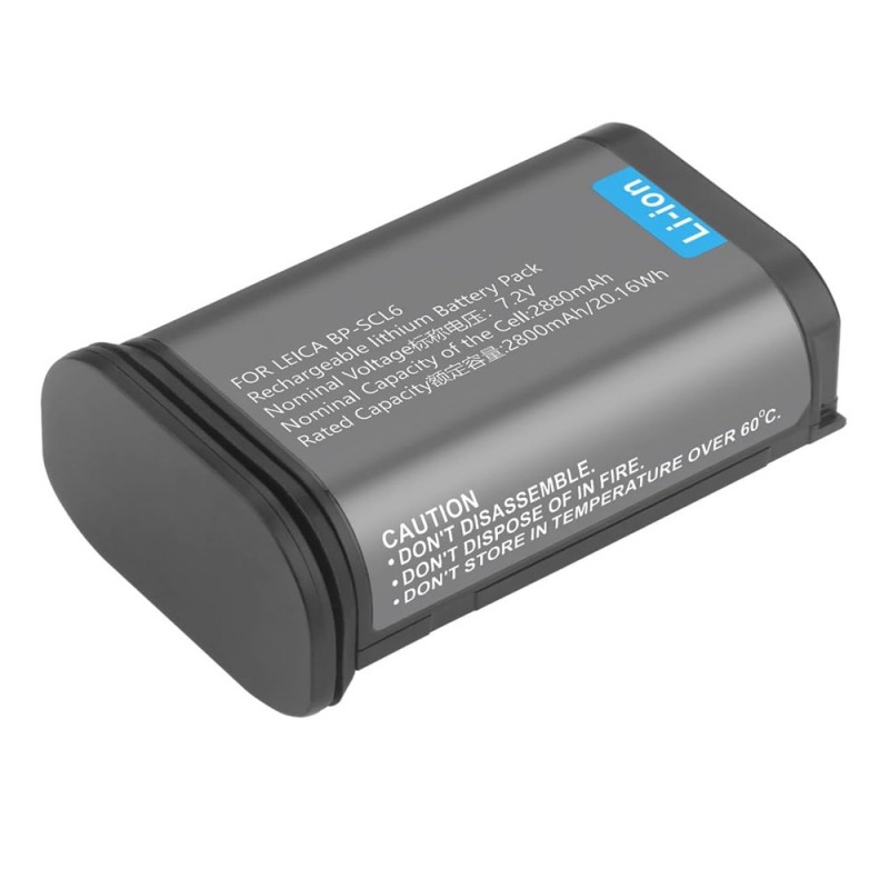                             Batteri til Leica BC-SCL6 (7.2V, 2880mAh) 2 Batteri + 1 Lader                             
                                                        
                            