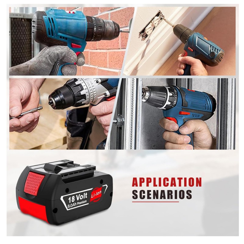                             Batteri til Bosch GSB 18 VE-2-LI (18V, 6000mAh)                            
                                                        
                            