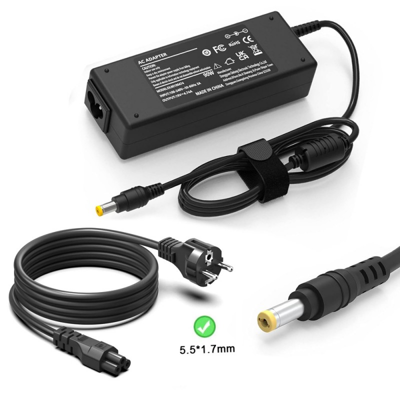 Lader til Acer Aspire F5 573G(19V, 4.74A, 90W, 5.5*1.7mm)                            
                             
                            Lader til Acer Aspire F5 573G(19V, 4.74A, 90W, 5.5*1.7mm)