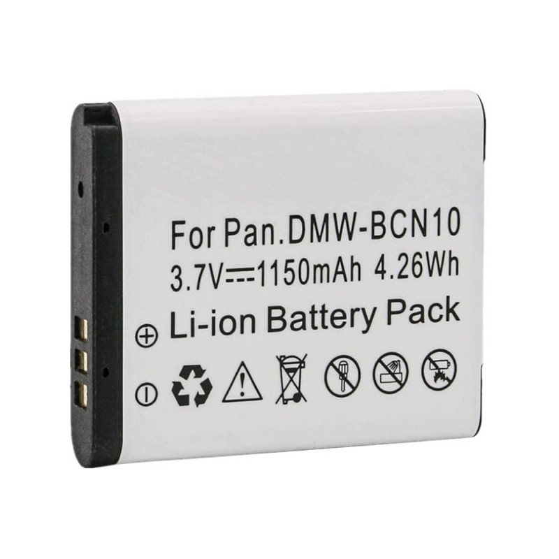                             Batteri til Panasonic DMW-BCN10 (3.7V, 1150mAh) 1 Batteri + 1 Lader                             
                                                        
                            
