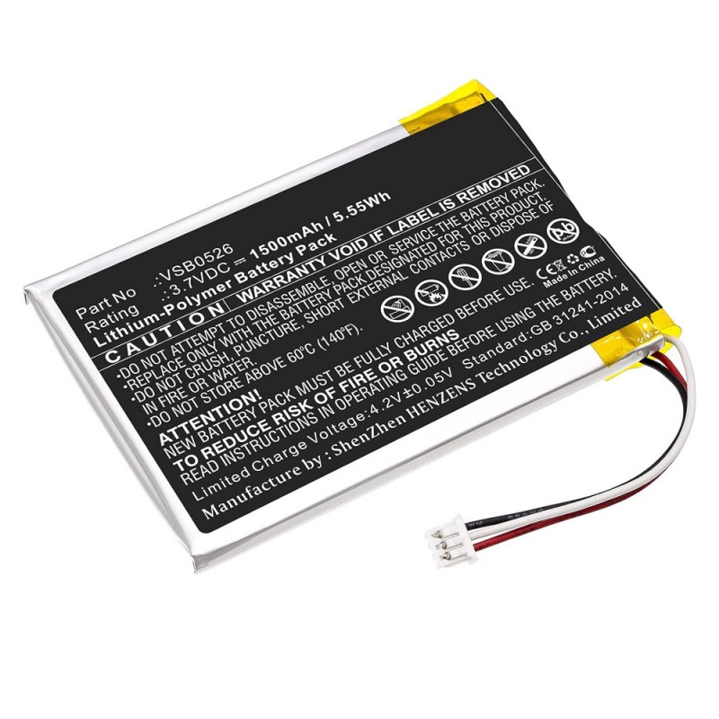                             Batteri til Panasonic VSB0526 (3.7V, 1500mAh)                            
                                                        
                            
