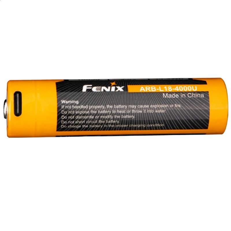 
                                                        
                                                        Batteri til FENIX ARB-L18-4000U USB-C 18650 3.6V 4000 mAh
                            