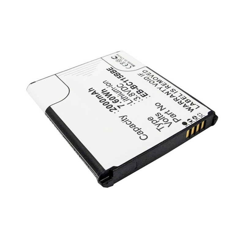                             Batteri til Samsung BC115BBE (3.8V, 2000mAh) 2 Batteri + 1 Lader                             
                                                        
                            